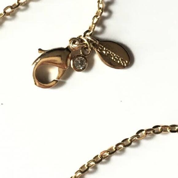 EXPRESS antiqued gold tone dangling leaves Roman collar necklace - Picture 4 of 7